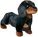 WEIWEIDA Peluche Cane Bassotto Nero focato 30cm