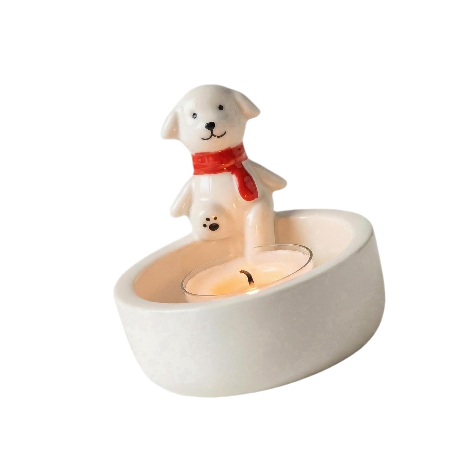 Puppy Holders Candlestick, Lovely Dogs Tealight Holders Ornament Lover (Not Included) Dogs Warming Paws