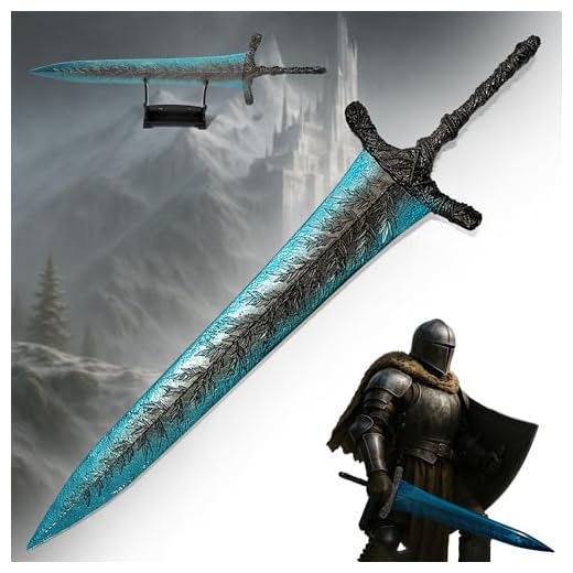 Elden Ring Schwert Dark Moon Großschwert XL Brieföffner mit Ständer, Accessoire für Zuhause und das Büro, Geschenk und Merchandise für Fans & Sammler