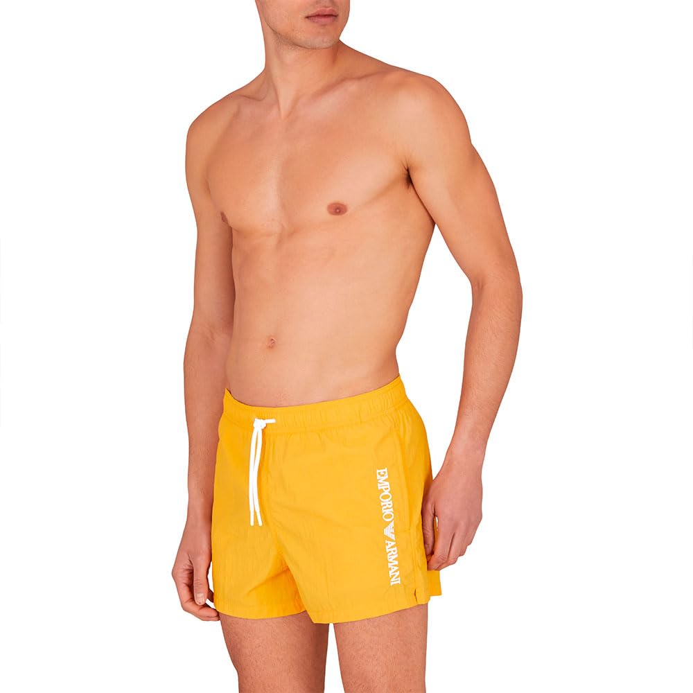 Emporio Armani Herren Altgold Kurze Boxer-Badehose Für Xxl