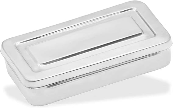 7"X3"X1.5" Instruments Box Stainless Steel Tray Solid