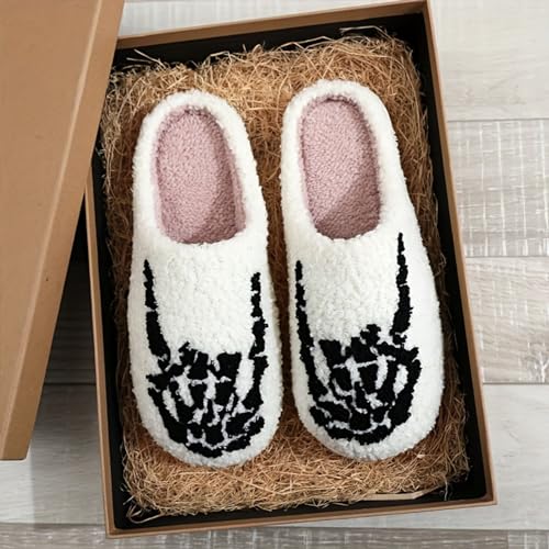 Image of Slippers for Women Men Fuzzy Memory Foam Slipper Fluffy Winter Soft Warm Slip On House Shoes