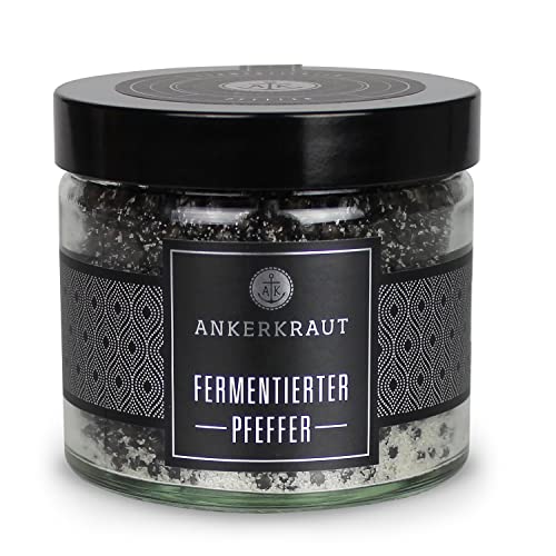 Ankerkraut Fermentierter Pfeffer 150g im Tiegel Gourmet schwarzer Pfeffer Premium-Qualität für Fleisch Salat & Soßen