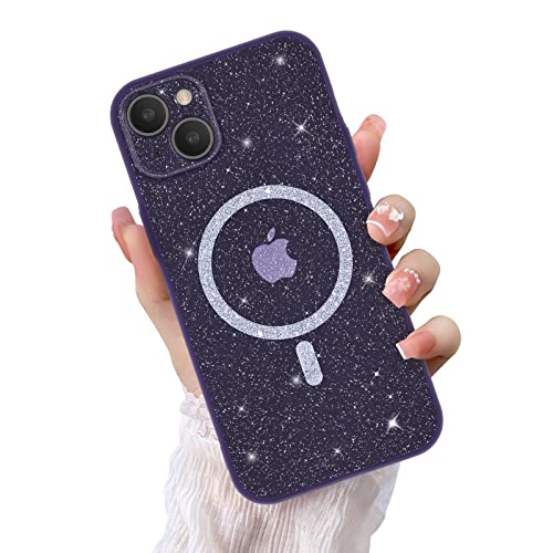 Newseego Custodia IPhone 14 Pro Max Glitter Trasparente Rosa - Magnetica Per Magsafe, Antingiallimento E Antiurto - 2