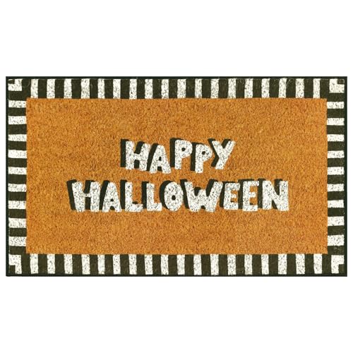 ADERCOT Halloween Indoor Mat, Decorative Happy Halloween Entryway Area Rug, Low-Profile Doormat Indoor Entryway Rug, Home Kitchen Decoration 17x29 Inch