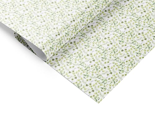 Diseño de hojas en papel vinílico lavable y resistente de 250 x 58 cm 4