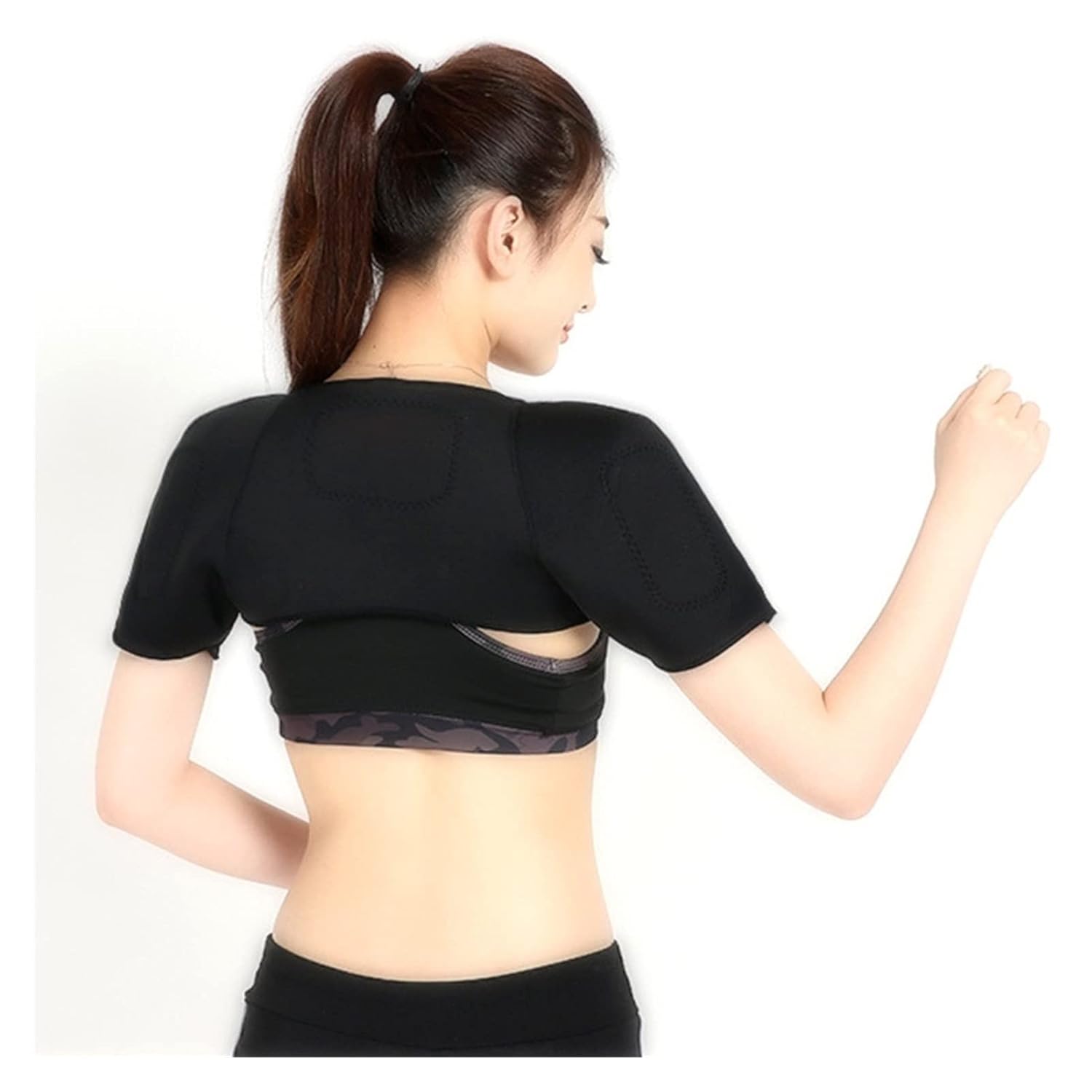Unisex Shoulder Self-Heating Belt Protector Brace Support Body Pad Back Corrector (Size : Medium)