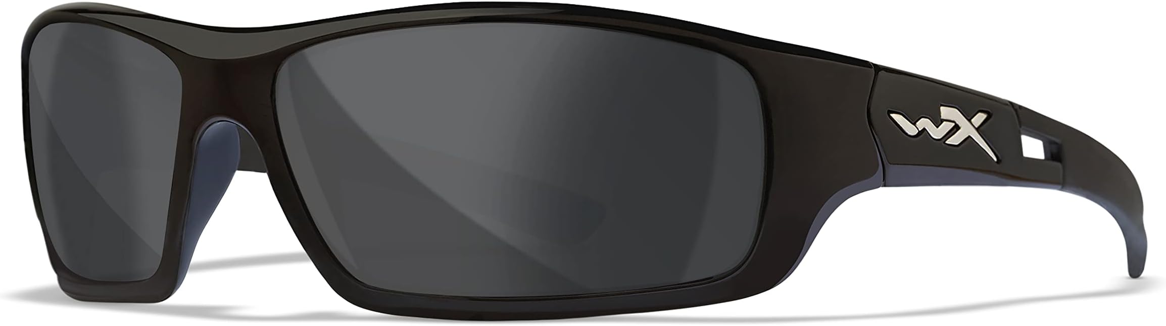 Wiley X Slay Sunglasses, Polarized Smoke Grey, Gloss Black