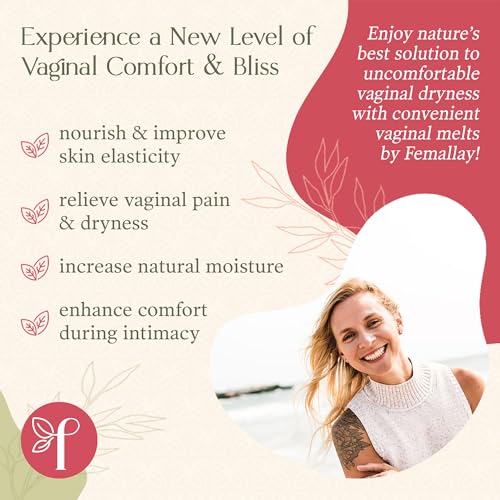 Image of Femallay Everyday Moisturizing Vitamin E Vaginal Melts, 100% Natural Suppositories, For Dyness and Menopausal Women, Limited Ingredients, 14 Individually-Sealed Melts + 1 Applicator, 3-Pack