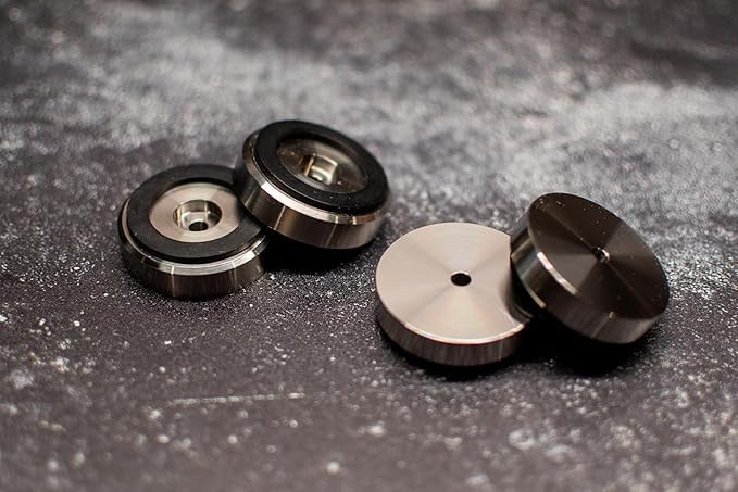 Patas para tabla de cortar redondas de acero inoxidable 1.5" miniatura 3