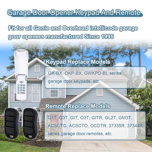 Upgraded-GK-R-Garage-Door-Opener-Keypad-with-2-Pack-G3T-R-Remote-Fit-for-Genie-and-Overhead-Garage-Door-Opener-Since-1997-Keypad-Replace-GK-BX-OKP-BX-GWKPD-BL-Remote-Replace-G3T-BX-G3T-A-O3T-A
