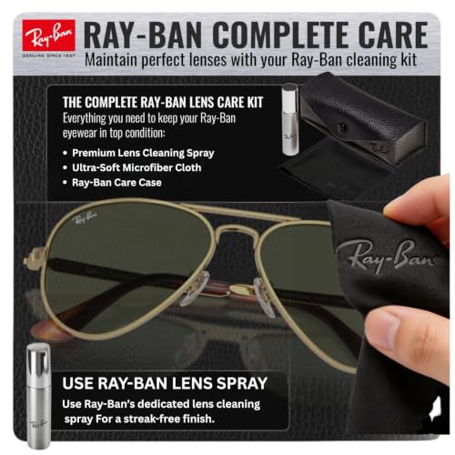 Image of Ray-Ban RB3925 AVIATOR MAX Pilot Sunglasses with Official Eyewear Kit
