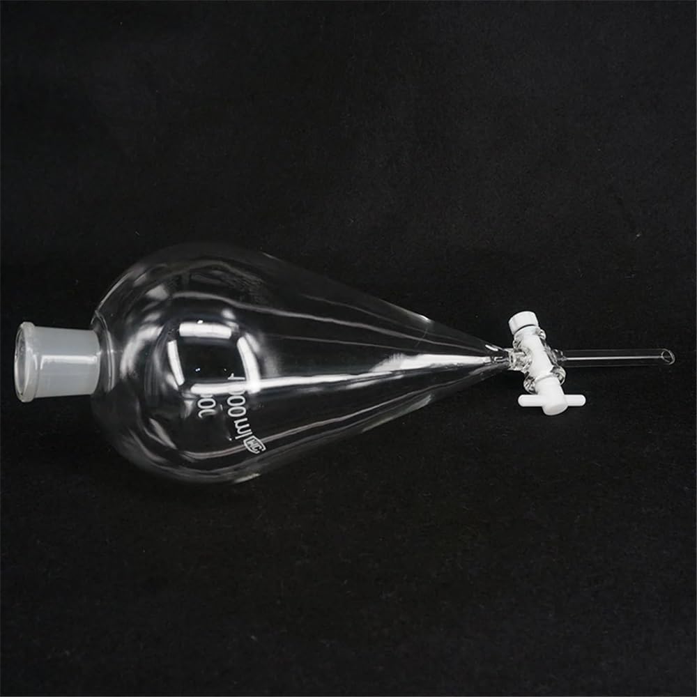 Attrezzature e forniture di laboratorio Imbuto separatore in vetro borosilicato da 60 ml a 500 con rubinetto in vetro/PTFE