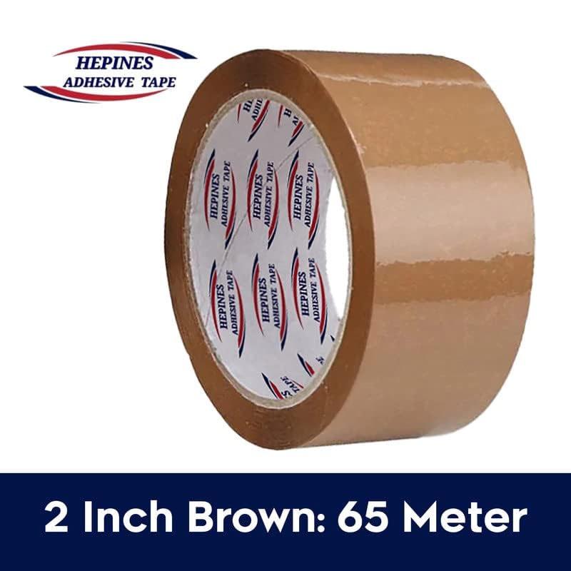 Image of Brown Tape 2 Inch Multipurpose For Home And Office Use, Decorating And Diy Industrial Packaging Tape Box Packing 65 Meter Pack of 12