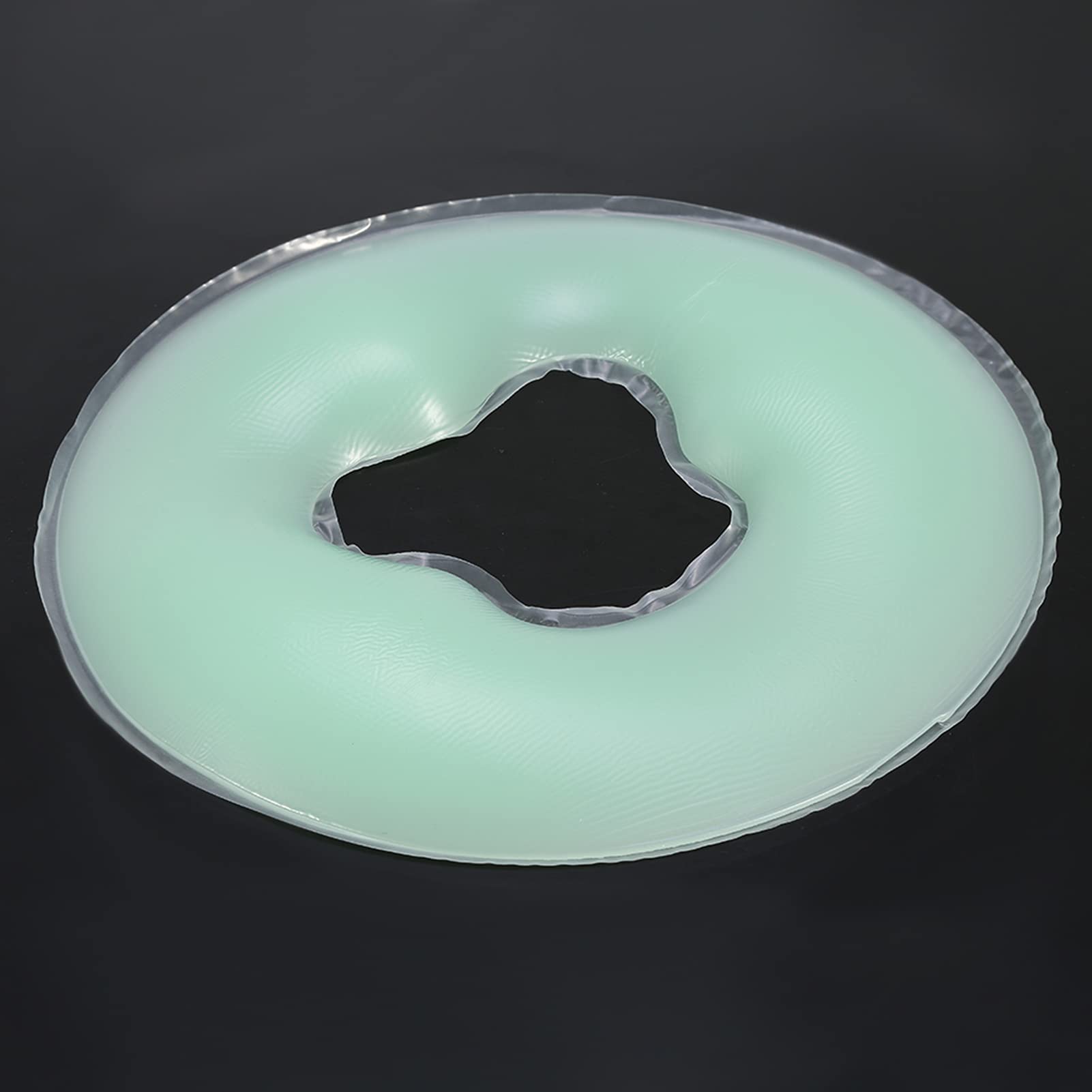 Ausla Cuscino viso per lettino massaggio, cuscino per il viso, poggiatesta in morbido silicone, SPA (verde chiaro)