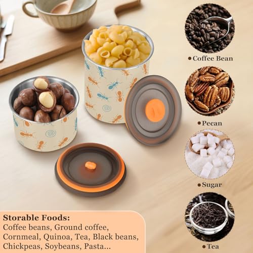 Contenedor Hermético de Café Acero Inoxidable 900 ml miniatura 5