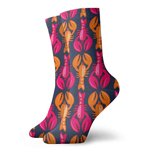 Calcetines de langosta calientes Hombres Mujeres Calcetines atléticos Calcetines transpirables con lengüeta 30 cm / 11.8 pulgadas