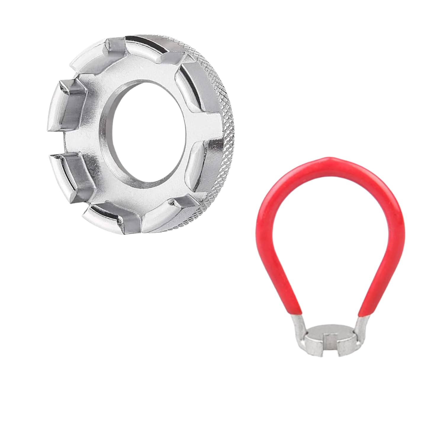 COAFTUG 2pcs Bike Spoke Wrench Bicycle Spoke Tool Spoke Tightener Hard Steel Bike Spoke Key Spanner Bicycle Rim Truing Tool Bike Wheel Tension Adjustment 10-15 Gauge Cycle Nipple Wrench for Bike Mtb