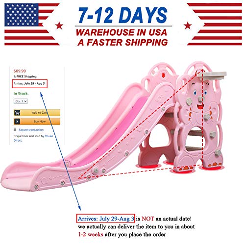 image for Youen Toddler Climber Slide Toys Playset for 1-3 Years Old Boy & Girl 