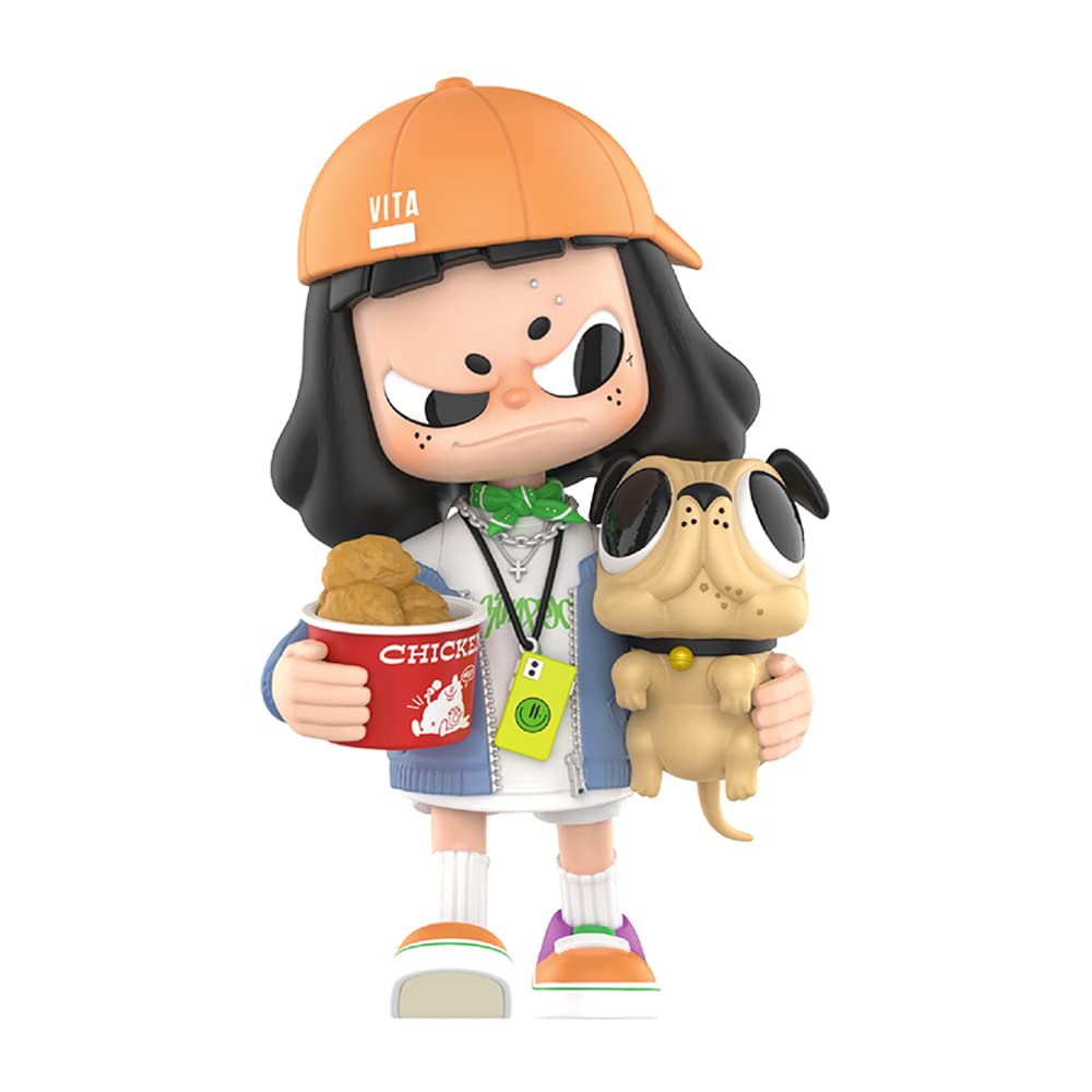 POP MART Vita Fired Chicken Day ​Exclusive Action Figure Box Toy Bulk Box Popular Collectible Art Toy Cute Figure Creative Gift, for Christmas Birthday Party Holiday
