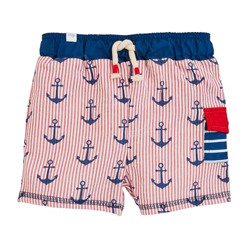 Mud Pie Boys' Standard Seersucker Anchor Trunks