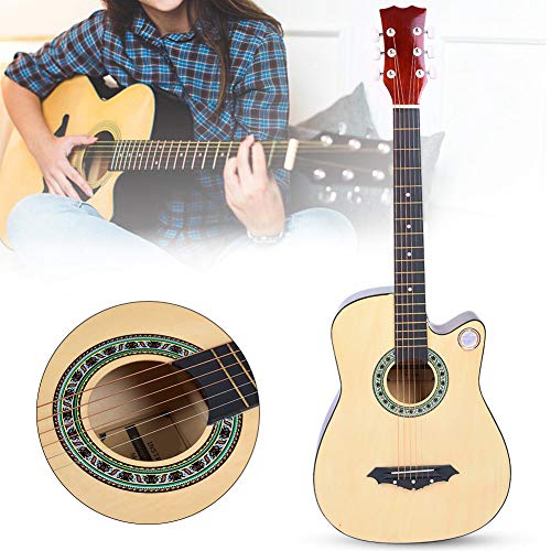 Guitare acoustique 38 pouces Full Size Folk Pop Guitar Set, guitare acoustique traditionnelle en bois avec 6 cordes, ensemble complet de guitare acoustique pour adolescents adultes avec tuner Capo - Les Beatles, Paul McCartney, John Lennon, RIngo Starr, George Harrison Guitare acoustique 38 pouces Full Size Folk Pop Guitar Set, guitare acoustique traditionnelle en bois avec 6 cordes, ensemble complet de guitare acoustique pour adolescents adultes avec tuner Capo – Image 8