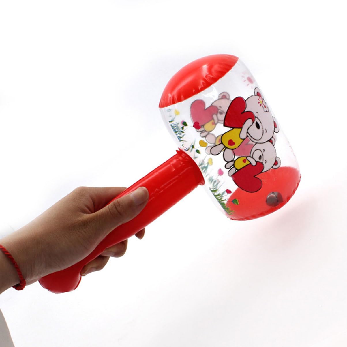 Didiseaon Martelli Gonfiabili Giocattolo 8 Unitá Campanello Sicuri in PVC per Feste e Gioco Divertente in Piscina o Area Giochi Colore Casuale
