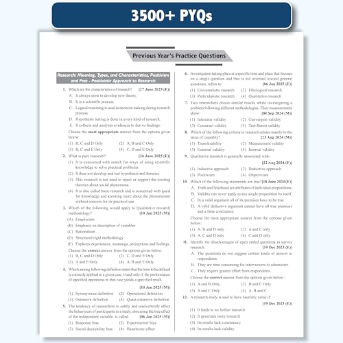 Image of PW UGC NET Paper 1 Book 2026 - Teaching & Research Aptitude PYQ | 70 Solved Papers (2009-June 2025) | Unitwise & Topicwise Previous Year Questions with Chapter Notes | NET, JRF, SET