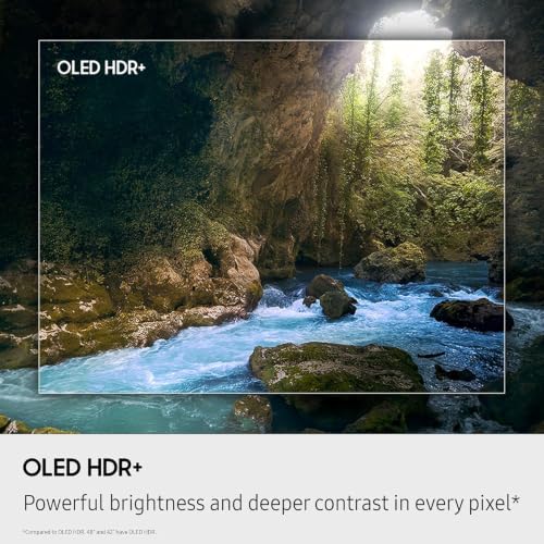 Image of Samsung 48-Inch S90F OLED 4K AI Smart TV - NQ4 AI Gen3 Processor, AI Upscaling Pro, 144Hz, Dolby Atmos, QN48S90FAEXZA (2025) Bundle with Deco Essentials Exclusive Protection + Home Theater Guidebook