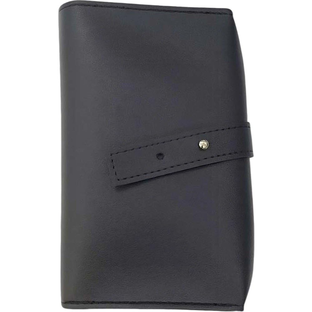 Sslvya Pu Leather Cable Bag with Snap Closure Travel Electronic Organizer Pouch for Usb Headphone Earphone Charger Cables