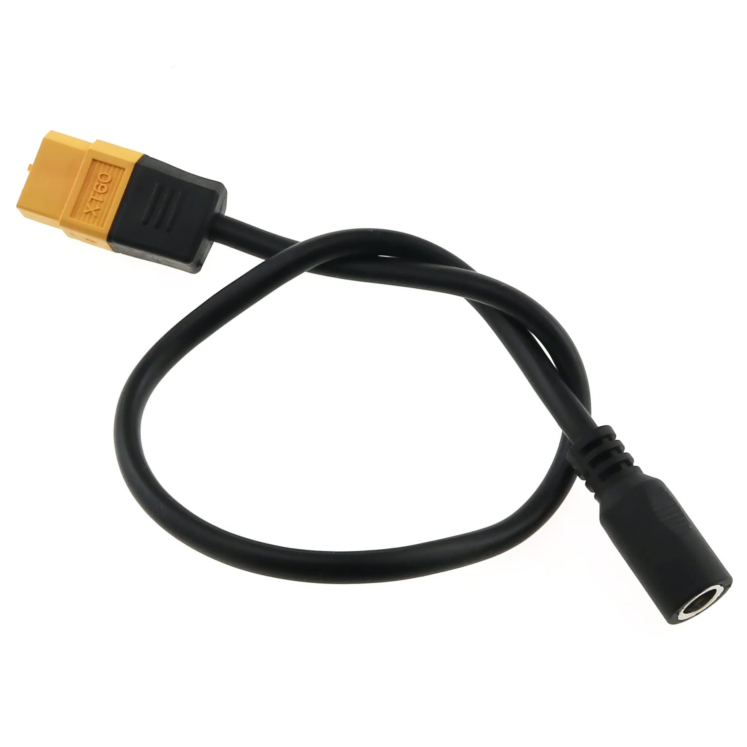 Cable adaptador XT60 RLECS XT60 hembra conector bala a hembra DC 5.5x2.1mm cable de alimentación para Fatshark Skyzone FPV Monitor Power