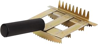 Pente de queda de pelos de gado fácil de usar, pente de gado com aderência confortável, design ergonômico durável para gado tanto cabelos grossos quanto finos