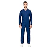 EraSpooky Navy Blue Work Coveralls Men Mechanics Jumpsuit Utility Work Outfit