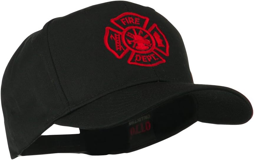 Fire Dept Maltese Cross Embroidered Cap - Image 4