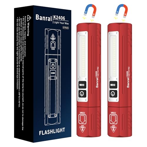Image of Rechargeable Magnetic Small Powerful Flashlights, Bright Pocket Flashlight