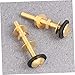 OSALADI 4pcs Brass Toilet Closet Bolts Nuts Washers Set Toilet Bolt Kit for Heavy Duty Plumbing Tool