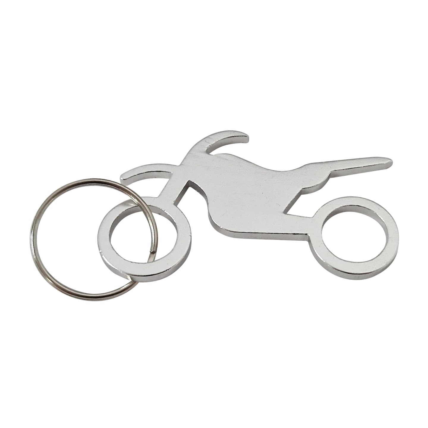 Komonee Motorbike Silver Metal Key Chain Trial Biker Key Ring Dirt Bike Motocross Keychain Keyring