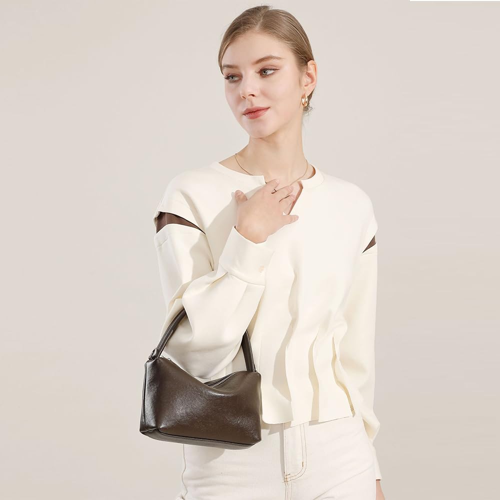 Premium Poczucie wypoczynku Uniwersalna Mała Poduszka Torba Retro Commuter Chain Damska Torebka Crossbody, kawa, Plecak na co dzień