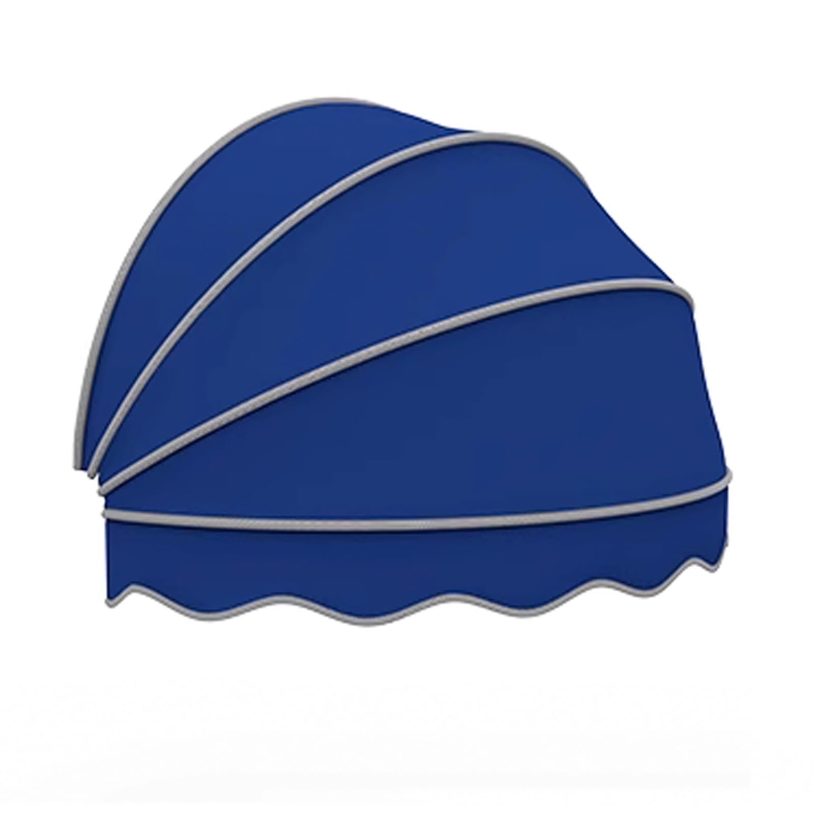 Tenda Cappottina da Sole,Tettoia per Porta a Cupola,Tenda da Sole Modello,Tenda da Sole per Esterni Cupola,Tenda Parasole Balcone per Protezione UV,Verde/Marrone/Rosso/Blu (Diameter:150cm/59in,Blue)