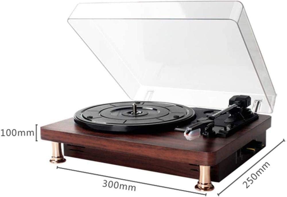 Giradischi a Cinghia con connettività Wireless, preamplificatore Phono Integrato, Giradischi Stereo in Vinile con Uscita Digitale USB, 33 o 45 Giri al Minuto
