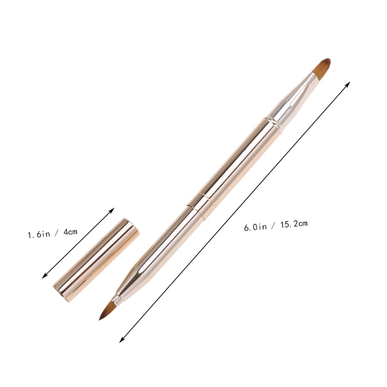 FOMIYES Retractable Lip Brush Double-head Lipstick Applicator Wands Essential Makeup Tool Kit Lip Disposable