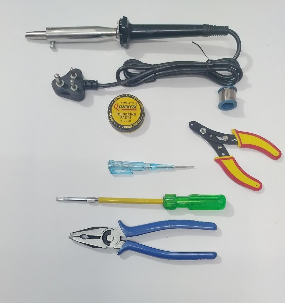 Vtronix 220V Heavy-Duty 125 Watts Round Soldering Iron Kit for Precision Electronics Work | Soldering Machine for Home, Industrial & Electronics Workshop Reparing with Fast Heating (Pack of 7) (B0CQVDBCGS) Amazon Price History, Amazon Price Tracker