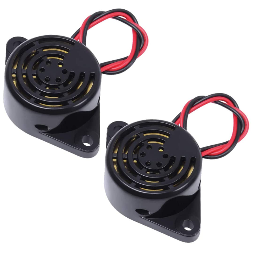 Buzzer Alarm DC3-24V Active Piezo Electronic Buzzer Beep Continuous Sounder with Lead Wire Electronic Beep Active Piezo Alarm