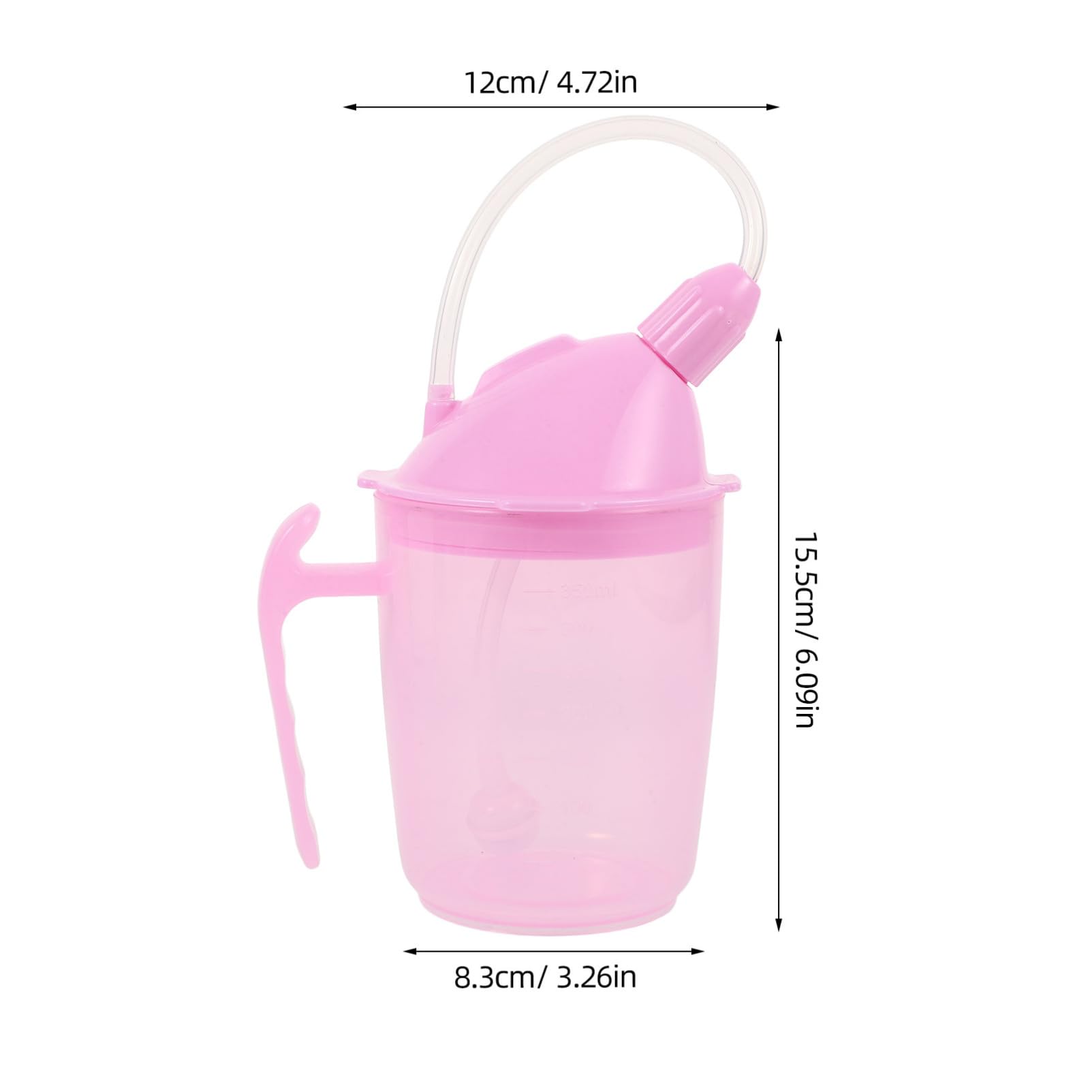 Didiseaon Ergonomic Handicaed Water Cup Straw for Elderly Dysphagia Regulating Cup
