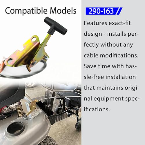 ZanFyxil 290-163 Throttle Control Cable Universal Replacement Compatible with Stens - 48\" Length Replaces NHC 278-7453 and Oregon 60-036