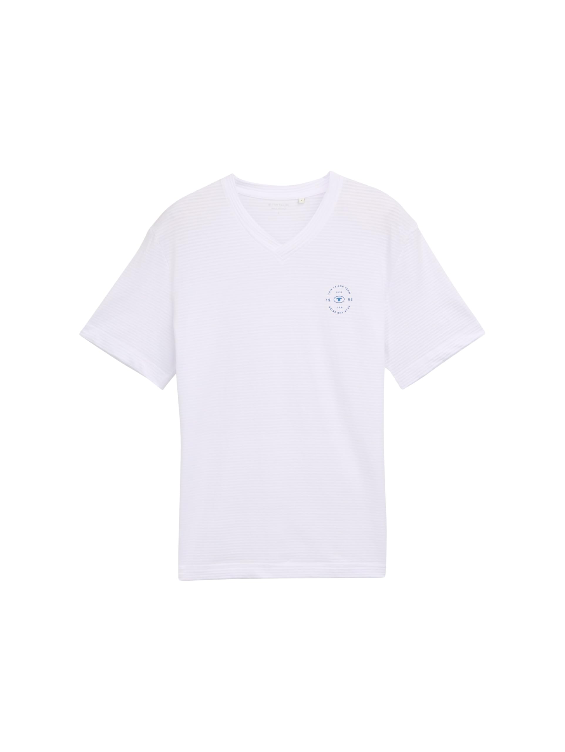 TOM TAILOR Men's T-Shirt, 20000 - White, S
