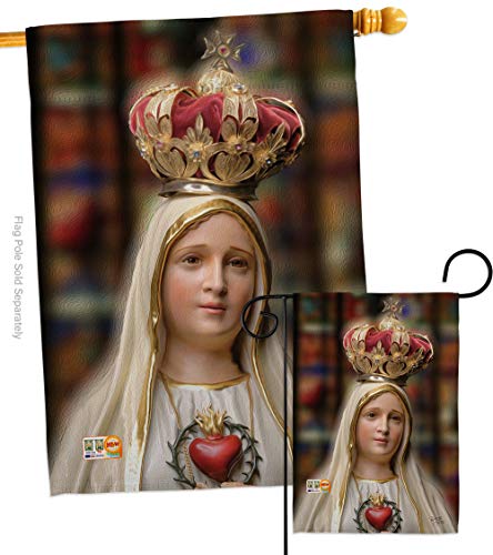 Breeze Decor Faith Our Lady of Fatima Garden House Flags Set Religious Hope Grace Peace Dove Christian Religion Easter Small Decorative Gift Yard Banner Made in USA 28 X 40 Breeze Decor Faith Our Lady of Fatima Garden House Flags Set Religious Hope Grace Peace Dove Christian Religion Easter Small Decorative Gift Yard Banner Made in USA 28 X 40