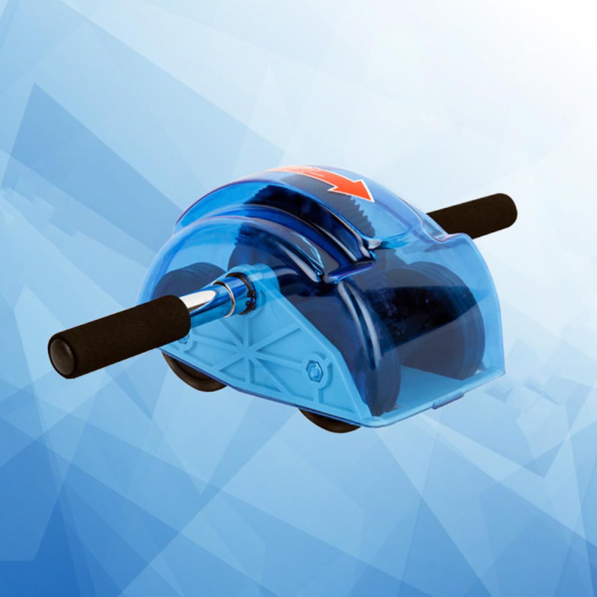 Blauer Bauchroller mit Vier Rädern für Bauchmuskeltraining