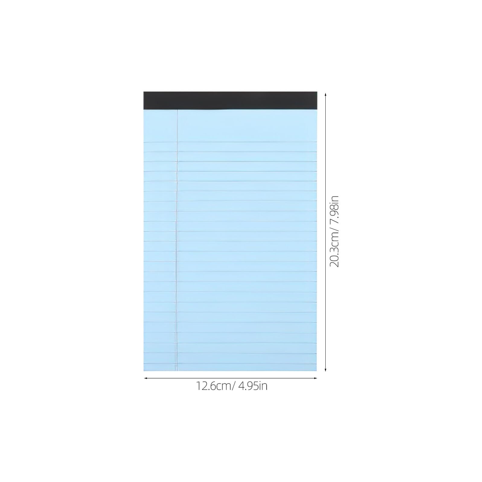 Lot de 6 set de Blocs-Notes Lignés Format A5 Bleu Carnet à Pages Détachables Papier Mini Carnets Portables pour Bureau École et Usage Personnel