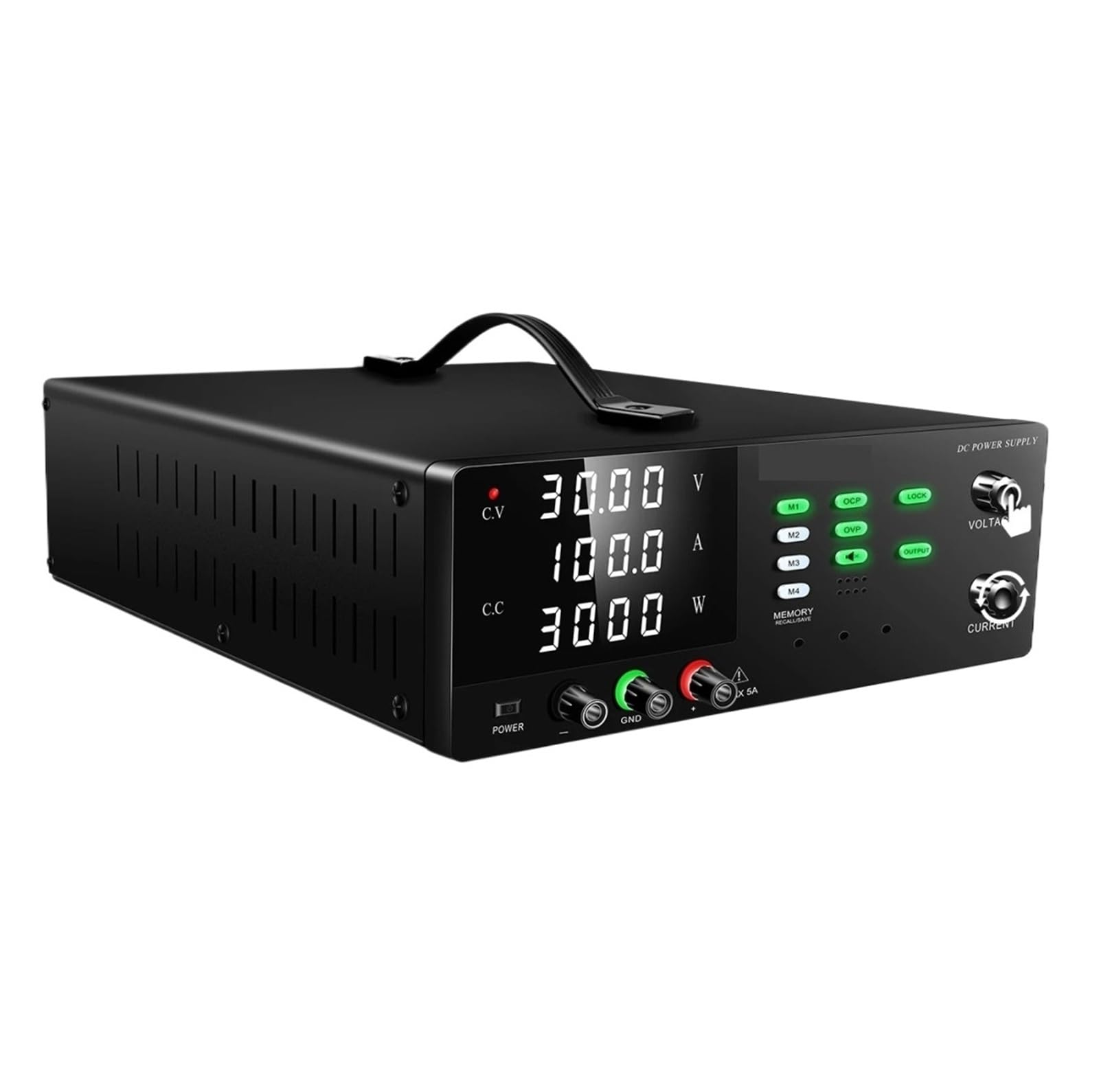 Zasilacz laboratoryjny DC 3000 W, zmienny, 300 V, 200, 100 A, 60 A, 50 A, ze sterowaniem programowym i inteligentnym wentylatorem Z funkcją pamięci(60V 40A)